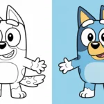 Bluey coloring pages