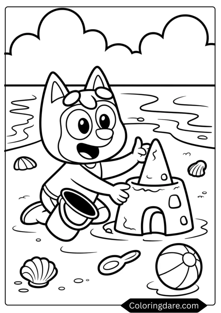 Bluey at the Beach
