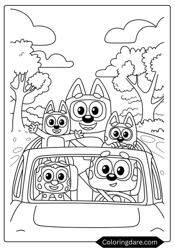 Bluey's Car Trip