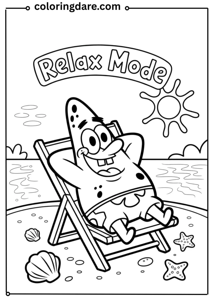 Patrick Star Relaxing